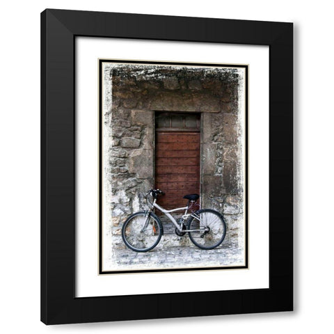 Doors of Europe VI Black Modern Wood Framed Art Print with Double Matting by Perry, Rachel