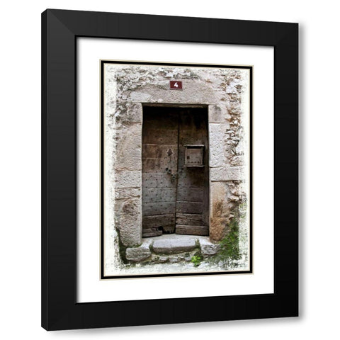 Doors of Europe XIV Black Modern Wood Framed Art Print with Double Matting by Perry, Rachel