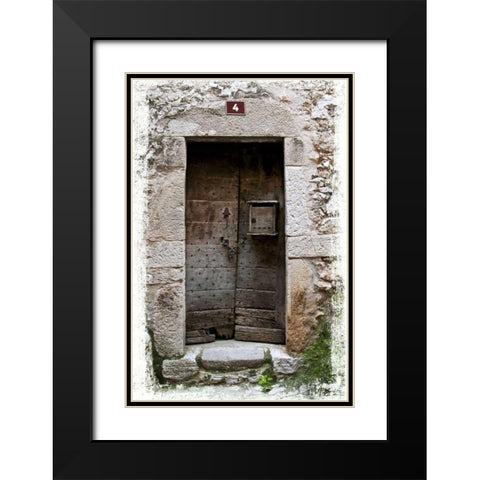 Doors of Europe XIV Black Modern Wood Framed Art Print with Double Matting by Perry, Rachel