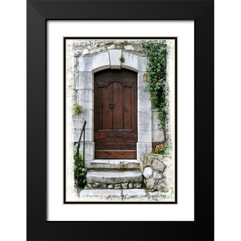 Doors of Europe XVIII Black Modern Wood Framed Art Print with Double Matting by Perry, Rachel