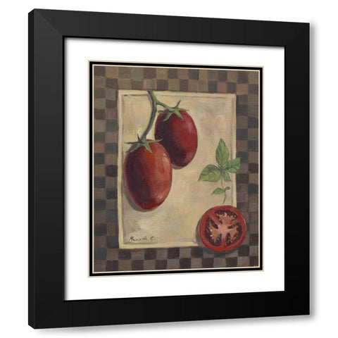 Veggies and Herbs II Black Modern Wood Framed Art Print with Double Matting by Cohen, Marietta
