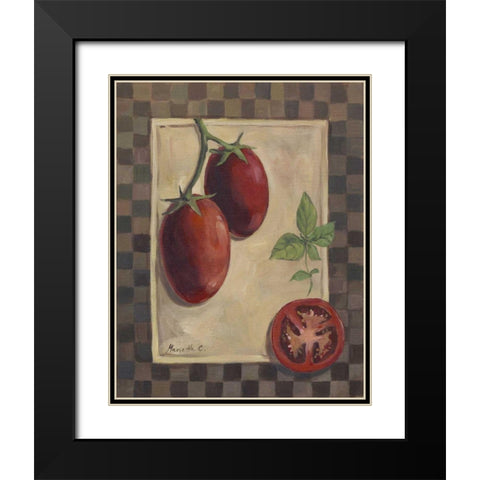 Veggies and Herbs II Black Modern Wood Framed Art Print with Double Matting by Cohen, Marietta