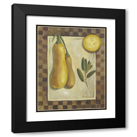 Veggies and Herbs III Black Modern Wood Framed Art Print with Double Matting by Cohen, Marietta