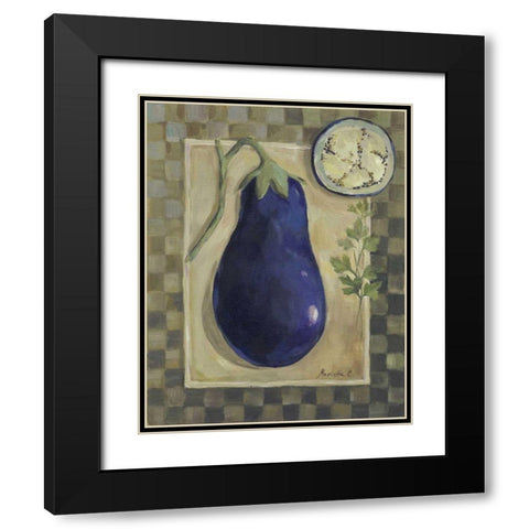 Veggies and Herbs IV Black Modern Wood Framed Art Print with Double Matting by Cohen, Marietta