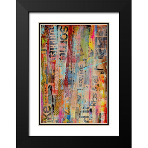 Metro Mix II Black Modern Wood Framed Art Print with Double Matting by Ashley, Erin