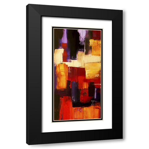 Raspberry Beret II Black Modern Wood Framed Art Print with Double Matting by Ashley, Erin