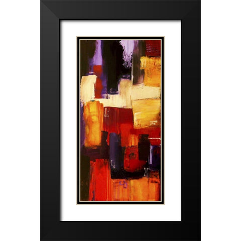 Raspberry Beret II Black Modern Wood Framed Art Print with Double Matting by Ashley, Erin