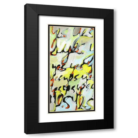 Yes, Yes, Yes I Black Modern Wood Framed Art Print with Double Matting by Fuchs, Jodi