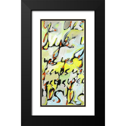 Yes, Yes, Yes I Black Modern Wood Framed Art Print with Double Matting by Fuchs, Jodi