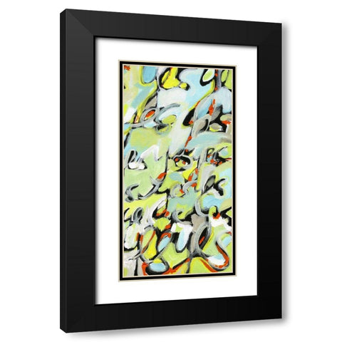 Yes, Yes, Yes II Black Modern Wood Framed Art Print with Double Matting by Fuchs, Jodi