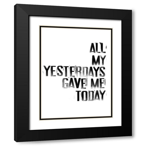 The Happiest IV Black Modern Wood Framed Art Print with Double Matting by Velasquez, Deborah