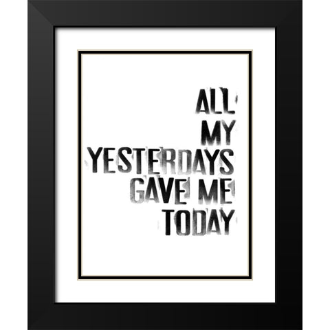 The Happiest IV Black Modern Wood Framed Art Print with Double Matting by Velasquez, Deborah