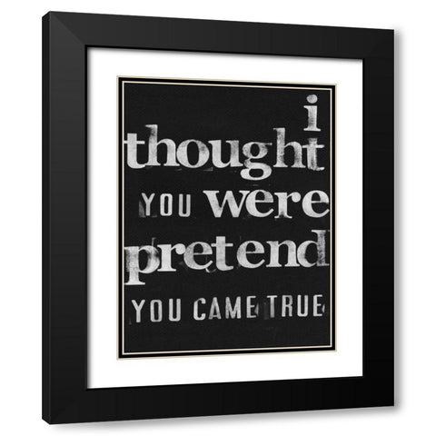 Friendship IV Black Modern Wood Framed Art Print with Double Matting by Velasquez, Deborah