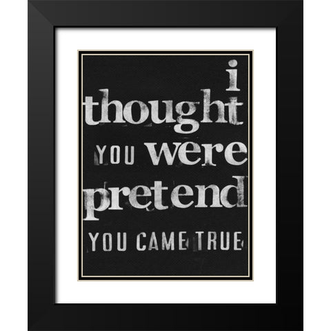 Friendship IV Black Modern Wood Framed Art Print with Double Matting by Velasquez, Deborah