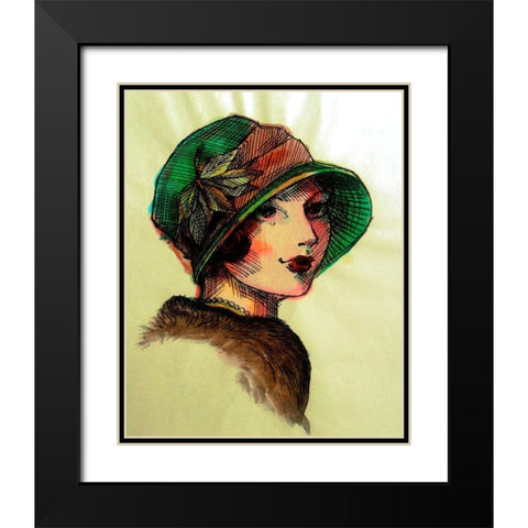20s Girls I Black Modern Wood Framed Art Print with Double Matting by Harrington, Danielle