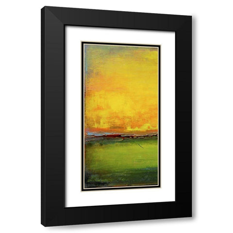 Lime Wire I Black Modern Wood Framed Art Print with Double Matting by Ashley, Erin