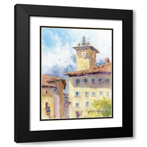 Mission Impression II Black Modern Wood Framed Art Print with Double Matting by Pollard, Julie G.