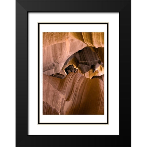 Antelope Canyon I Black Modern Wood Framed Art Print with Double Matting by Chester, Colby