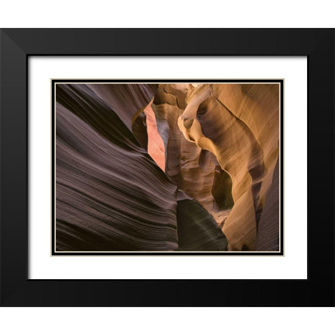 Antelope Canyon II Black Modern Wood Framed Art Print with Double Matting by Chester, Colby