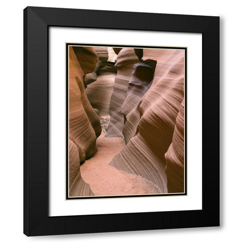 Antelope Canyon V Black Modern Wood Framed Art Print with Double Matting by Chester, Colby