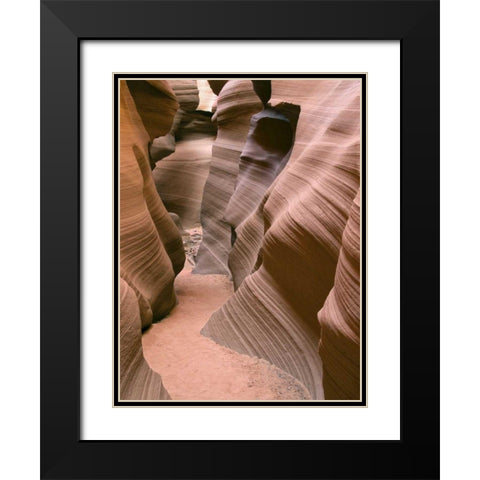 Antelope Canyon V Black Modern Wood Framed Art Print with Double Matting by Chester, Colby
