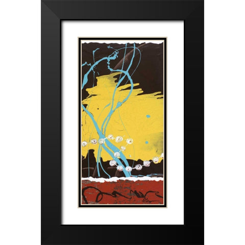 Pearls II Black Modern Wood Framed Art Print with Double Matting by Roll, Dlynn