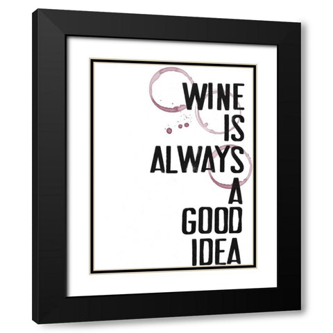 Hospitality V Black Modern Wood Framed Art Print with Double Matting by Velasquez, Deborah