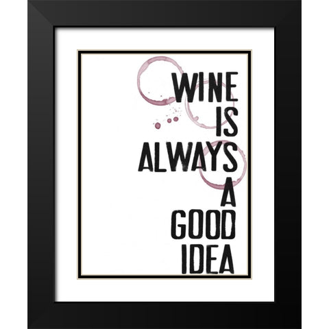 Hospitality V Black Modern Wood Framed Art Print with Double Matting by Velasquez, Deborah