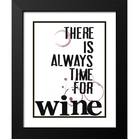 Hospitality VI Black Modern Wood Framed Art Print with Double Matting by Velasquez, Deborah