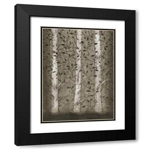 Intertwine I Black Modern Wood Framed Art Print with Double Matting by OToole, Tim