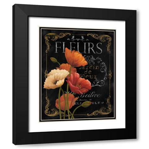 Small Botanical Collection IV Black Modern Wood Framed Art Print with Double Matting by White, Abby
