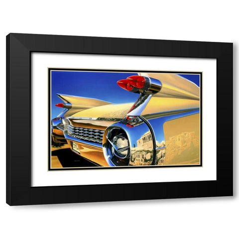59 El Dorado Athens Black Modern Wood Framed Art Print with Double Matting by Reynolds, Graham