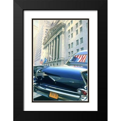 59 Cadillac Fleetwood Bougham Black Modern Wood Framed Art Print with Double Matting by Reynolds, Graham