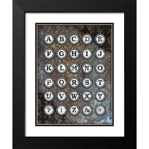 New Punk IV Black Modern Wood Framed Art Print with Double Matting by James, Andrea