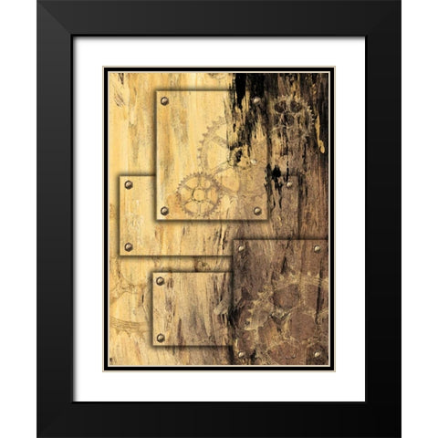 New Punk V Black Modern Wood Framed Art Print with Double Matting by James, Andrea