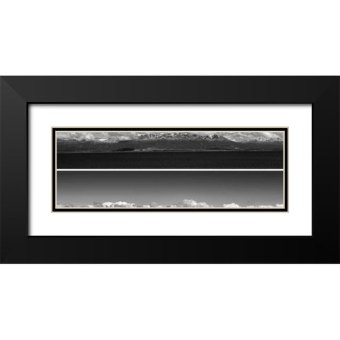 2-Up Mountain Panorama Black Modern Wood Framed Art Print with Double Matting by Nalbandian, Nish