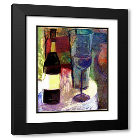 The Night II Black Modern Wood Framed Art Print with Double Matting by Harrington, Danielle