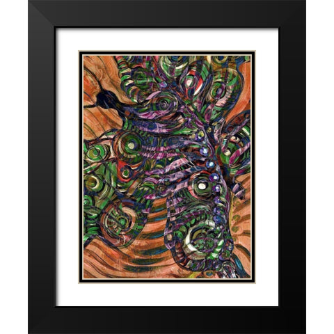 Flings I Black Modern Wood Framed Art Print with Double Matting by Harrington, Danielle