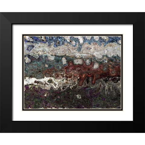 Dimension II Black Modern Wood Framed Art Print with Double Matting by Harrington, Danielle