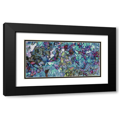 Flower Drop II Black Modern Wood Framed Art Print with Double Matting by Harrington, Danielle