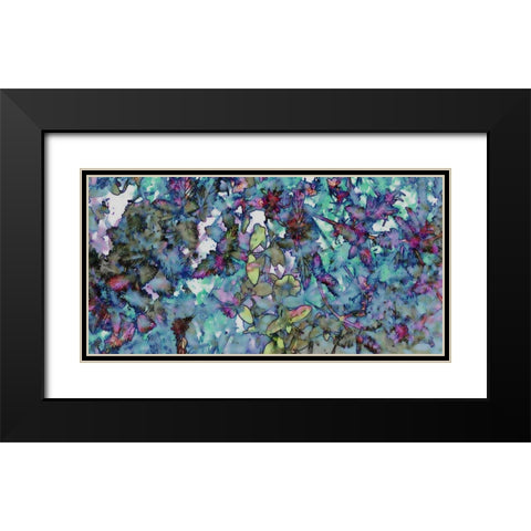 Flower Drop II Black Modern Wood Framed Art Print with Double Matting by Harrington, Danielle