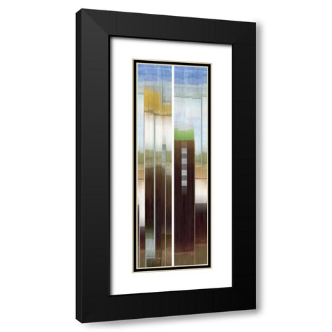 2-Up Eastside I Black Modern Wood Framed Art Print with Double Matting by Burghardt, James