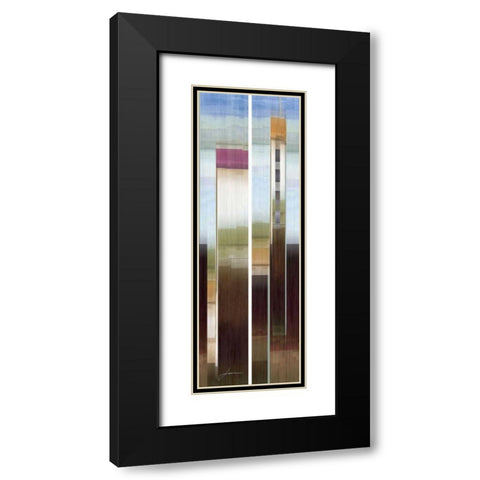 2-Up Eastside II Black Modern Wood Framed Art Print with Double Matting by Burghardt, James