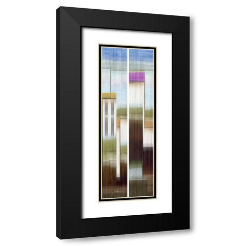 2-Up Eastside IV Black Modern Wood Framed Art Print with Double Matting by Burghardt, James