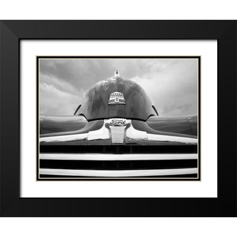 47 Ford Super Deluxe Black Modern Wood Framed Art Print with Double Matting by Stein, Daniel