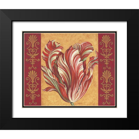 Tulip Power III Black Modern Wood Framed Art Print with Double Matting by Vitaletti, Carolee