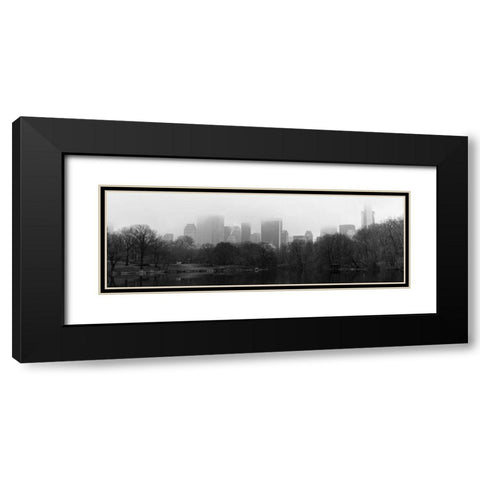 Panorama of NYC III Black Modern Wood Framed Art Print with Double Matting by Pica, Jeff