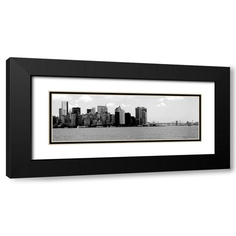 Panorama of NYC IV Black Modern Wood Framed Art Print with Double Matting by Pica, Jeff