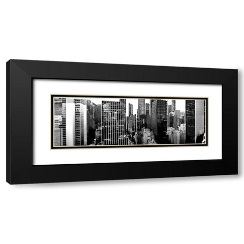 Panorama of NYC VII Black Modern Wood Framed Art Print with Double Matting by Pica, Jeff
