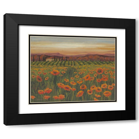 Poppy Path to Home II Black Modern Wood Framed Art Print with Double Matting by Joy, Julie